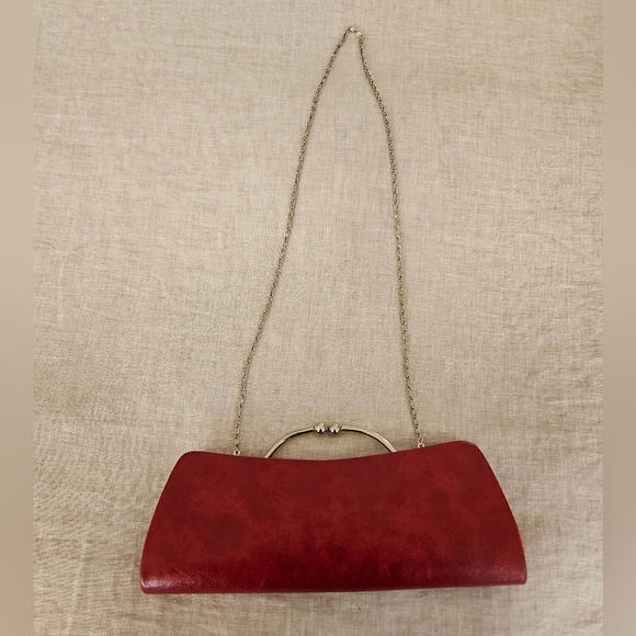 ALDO Red Clutch with Chain - Picture 2 of 11
